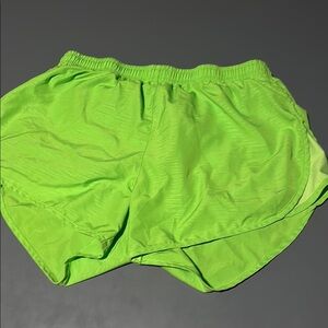 Nike Green Athletic Shorts Lightweight Moisture-Wicking